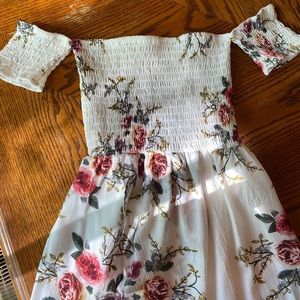Off shoulder sun dress